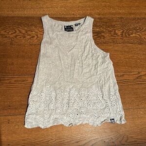 Superdry Eyelet Heathered Tank